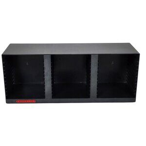 Laserline CD Storage Rack Black 36 Slot Organizer Sturdy Plastic Wall Mountable